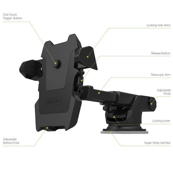 iOttie Easy One Touch 2 Car Mount Universal Phone - Picture 2 of 3